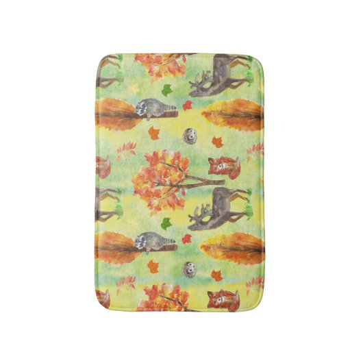 Waldtiere Badematte (Vorderseite Vertikal)