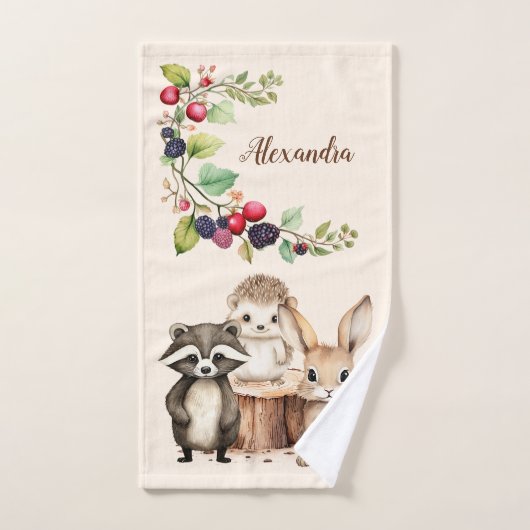 Waldtiere Badhandtuch Set (Handtuch)