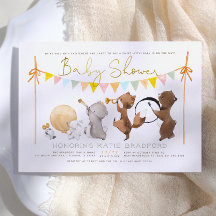 Waldtiere Band Parade Niedliche Babydusche