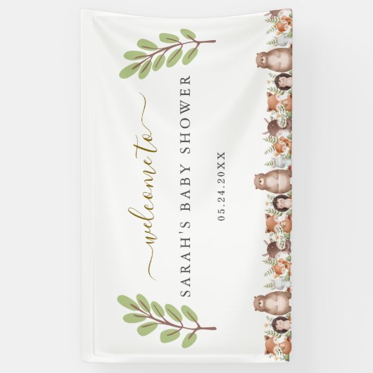 Waldtiere Banner (Vertikal)