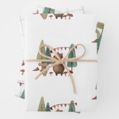 Waldtiere Bären und Maus Geschenkpapier Set (Beispiel)
