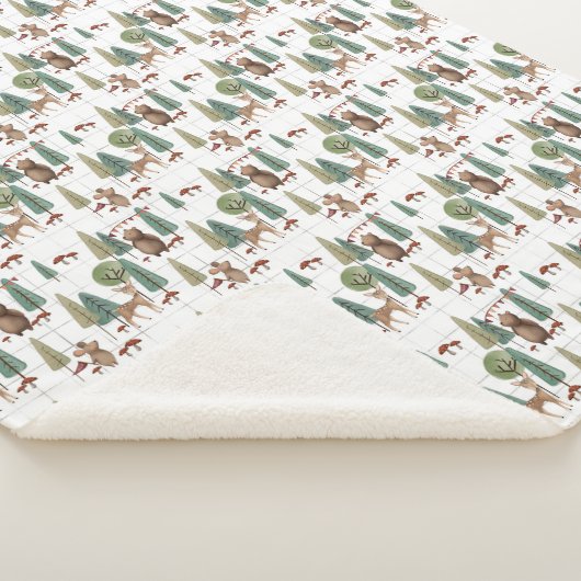 Waldtiere Bären und Maus Sherpadecke (3/4)