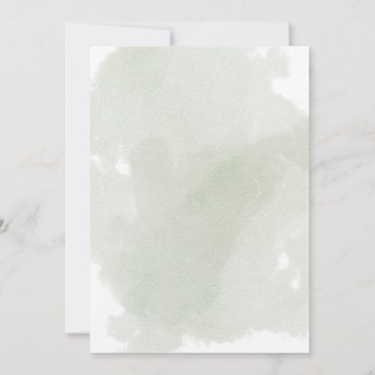 Waldtiere Bear Greenerity Baby Shower Invitat Einladung (Rückseite)