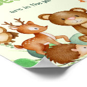 Waldtiere Bear Greenery Eukalyptus Game Poster (Ecke)