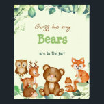Waldtiere Bear Greenery Eukalyptus Game Poster<br><div class="desc">In meiner Kollektion oder in anderen modernen Themen zum Thema Babydusche und Geburtstag findest du das passende Angebot in meinem Shop. Wenn Sie nach etwas ungewöhnlichem suchen,  können Sie uns einfach eine Nachricht schicken</div>