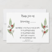 Waldtiere Begrüßung Einladung (Rückseite)