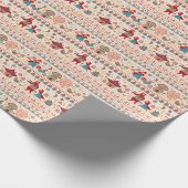 Waldtiere: Beige Hintergrund Geschenkpapier (Ecke)