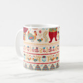 Waldtiere: Beige Hintergrund Kaffeetasse (Vorderseite Links)