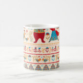 Waldtiere: Beige Hintergrund Kaffeetasse (Mittel)