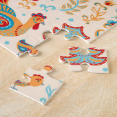 Waldtiere: Beige Hintergrund Puzzle (Seite)
