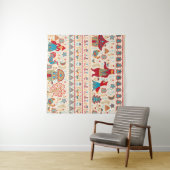 Waldtiere: Beige Hintergrund Wandteppich (Beispiel (Horizontal))