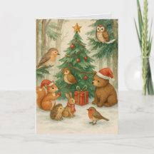 Waldtiere Benutzerdefiniertes Weihnachten