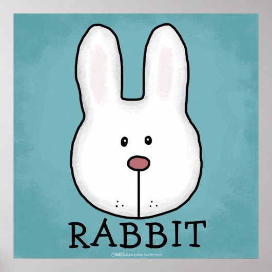 Waldtiere - beste Waldfreunde - RABBIT Poster (Vorne)