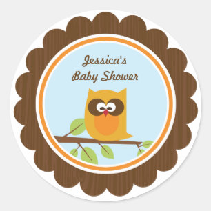 Waldtiere bevorzugen Etikettenaufkleber für Beutel Runder Aufkleber