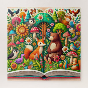 Waldtiere Bilderbuch-Geschenk für Kinder Puzzle