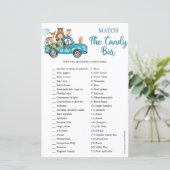 Waldtiere Blauer Lkw passt zum Candy-Bar (Stehend Vorderseite)