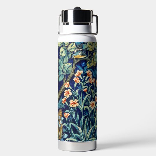 Waldtiere & Blumen, William Morris Trinkflasche (Hinten)