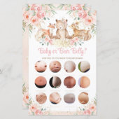 Waldtiere Blush Floral Baby oder Bierbauch (Vorne/Hinten)