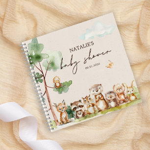 Waldtiere Boho Baby Shower Notizblock