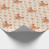 Waldtiere Boho Design Fox Geschenkpapier (Ecke)