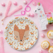 Waldtiere Boho Design Fox Pappteller (Party)