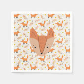 Waldtiere Boho Design Fox Serviette (Vorderseite)