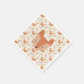 Waldtiere Boho Design Fox Serviette (Ecke)
