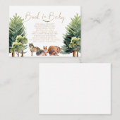 Waldtiere | Book for Baby Insert Card | Wh Platzkarte (Vorne/Hinten)