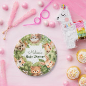 Waldtiere Boy Baby Dusche Pappteller (Party)