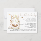 Waldtiere buchen für Kinderdusche RSVP Karte (Vorderseite)