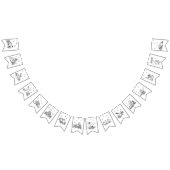 Waldtiere buchen Themenfarbe für sich Wimpelkette (Alle)