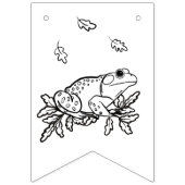 Waldtiere buchen Themenfarbe für sich Wimpelkette (Erste Fahne)