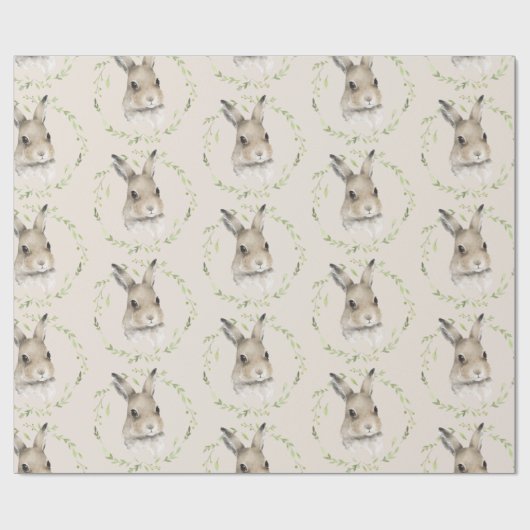 Waldtiere Bunny Rabbit Geschenkpapier (Flach)