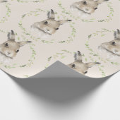 Waldtiere Bunny Rabbit Geschenkpapier (Ecke)