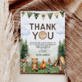 Waldtiere Camping Geburtstag Dankeskarte