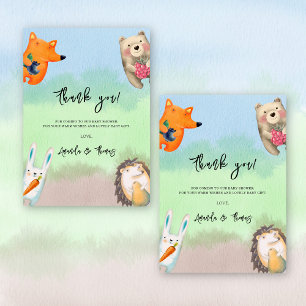 Waldtiere - danke Baby Shower