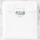 Waldtiere - Danke Quadratischer Aufkleber (Tasche)