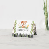 Waldtiere Dankeskarte (Vorderseite)
