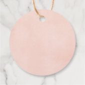 Waldtiere der kleinen Mädchen pinkfarben Geschenkanhänger (Rückseite)