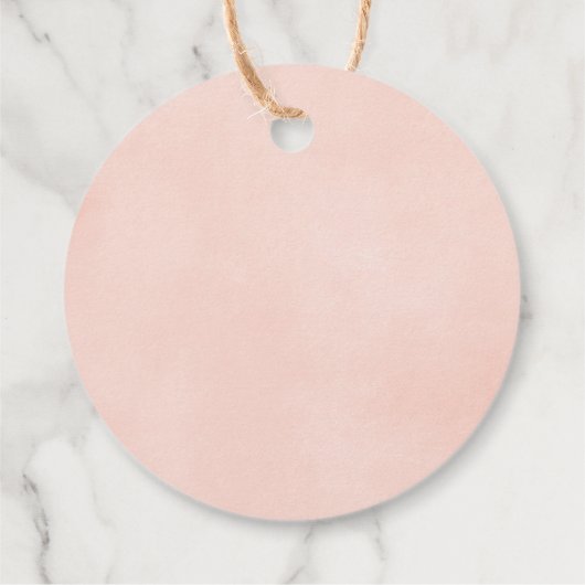 Waldtiere der kleinen Mädchen pinkfarben Geschenkanhänger (Rückseite)