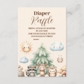 Waldtiere Diapper Raffle Begleitkarte (Vorderseite)