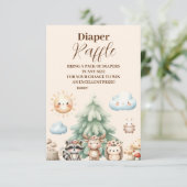Waldtiere Diapper Raffle Begleitkarte (Stehend Vorderseite)