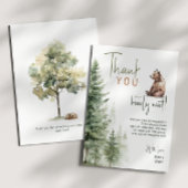 Waldtiere, die wir frühzeitig abwarten können dankeskarte