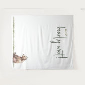 Waldtiere, die wir schon frühzeitig abwarten könne wandteppich (Vorderseite (Horizontal))