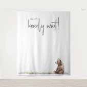 Waldtiere, die wir schon frühzeitig abwarten könne wandteppich (Vorderseite)