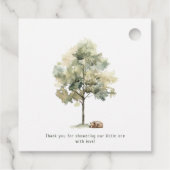 Waldtiere, die wir vorher abwarten können. Danke Geschenkanhänger (Rückseite)