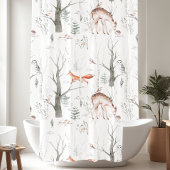 Waldtiere Duschvorhang