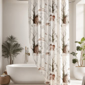 Waldtiere Duschvorhang