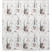 Waldtiere Duschvorhang (Vorderseite)