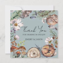 Waldtiere Dusty Blue Babyparty